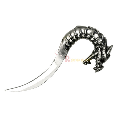 Fantasy Sword with Double Dragon Daggers and Display Plaque