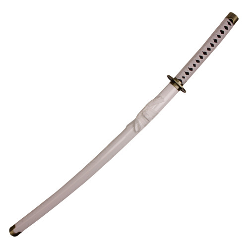 40" Replica White Katana w/ Wooden Scabbard