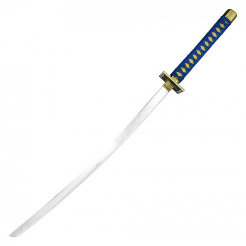 38" Sword w/ Blue Hilt Handle and Blue Saya