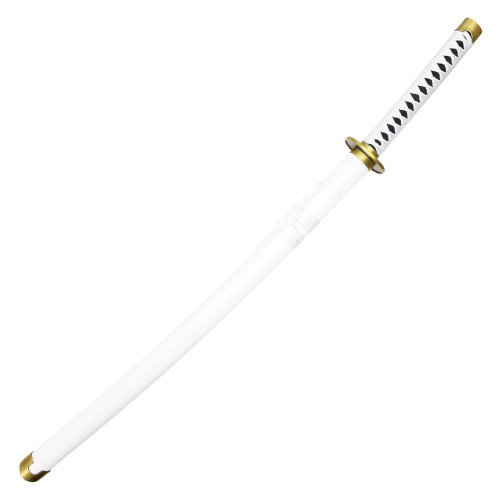 38" Replica White Katana w/ Metal Scabbard