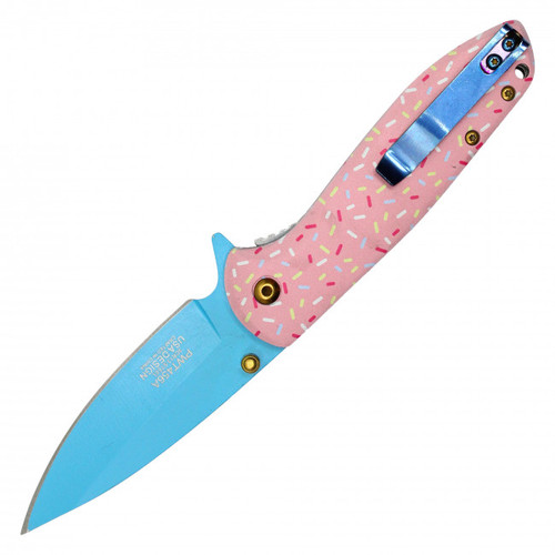 4.25" Closed Spring Assisted DONUT Folding Knife