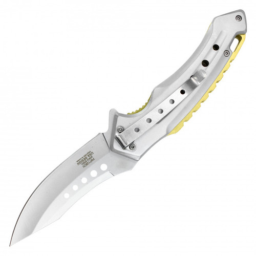 Curved Pocket Knife - Chrome