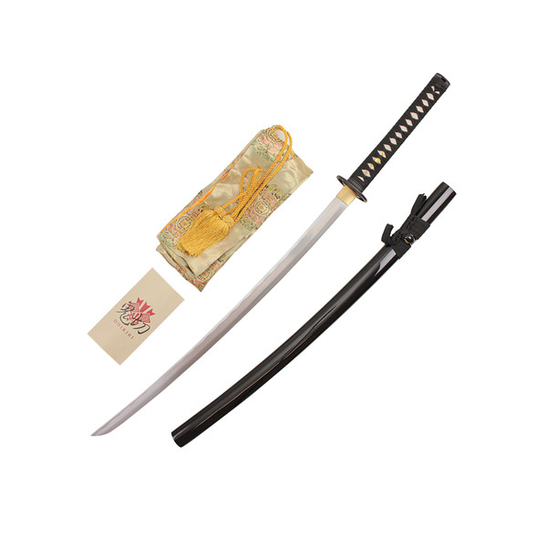 Onikiri Full Tang Handmade Reversed Blade Katana Sword with Silk Bag
