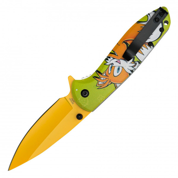 8" Yellow Fox Pocket Knife