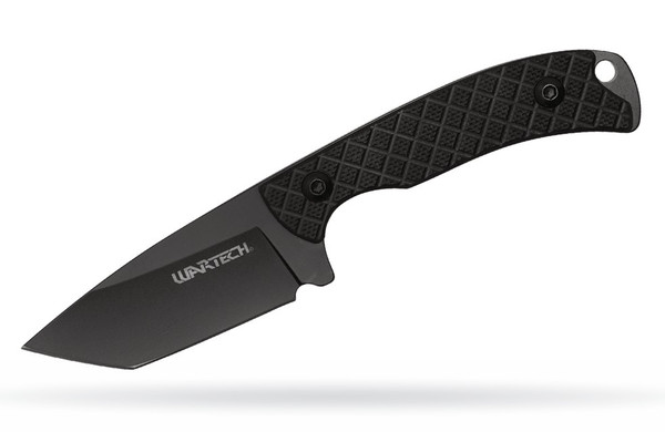 5" Black Tanto Neck Knife