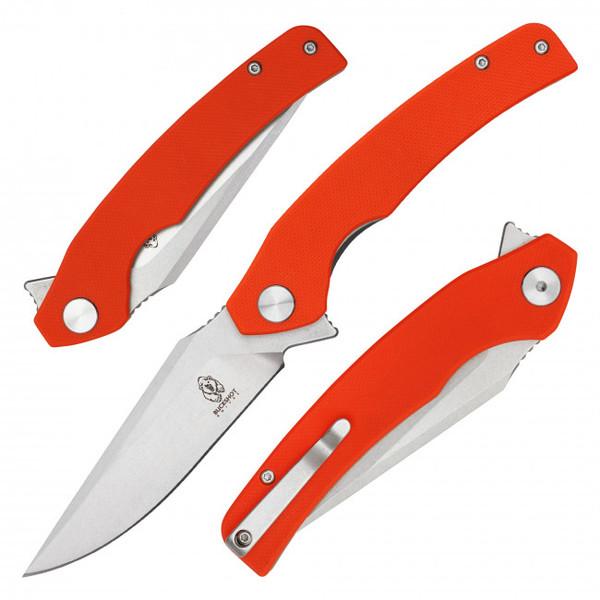 7.75" Orange D2 Pocket Knife