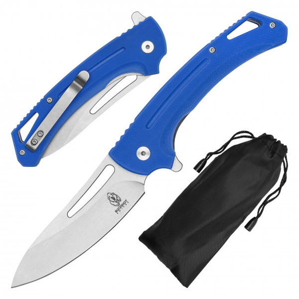 8.25" D2 Pocket Knife Blue