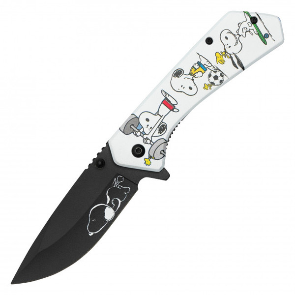 7.75" White Snoopy Pocket Knife