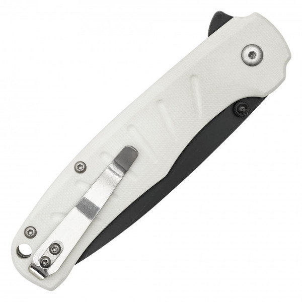 8" White D2 Pocket Knife