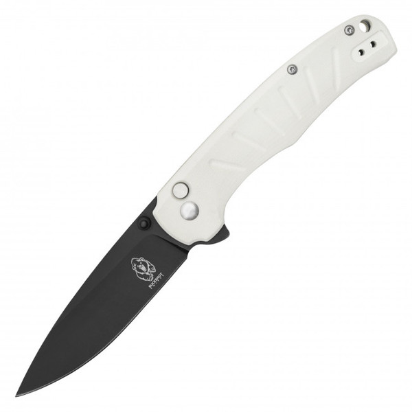 8" White D2 Pocket Knife