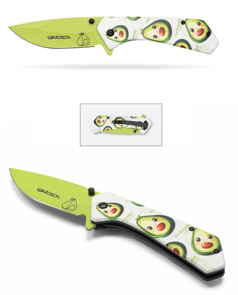 7.75" Happy Avocado Pocket Knife