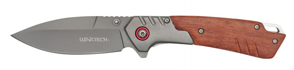 2-Tone Brown Wood Pocket Knife