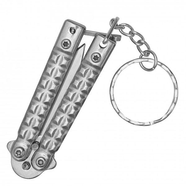 3.75" Chrome Butterfly Knife