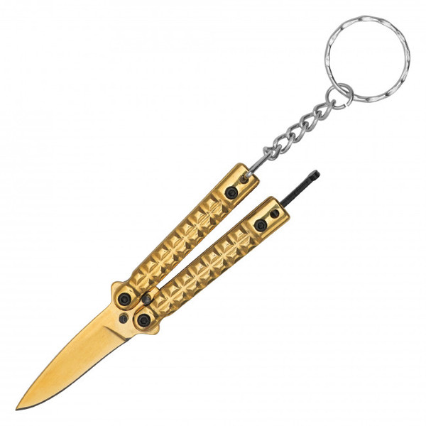 3.75" Gold Butterfly Knife