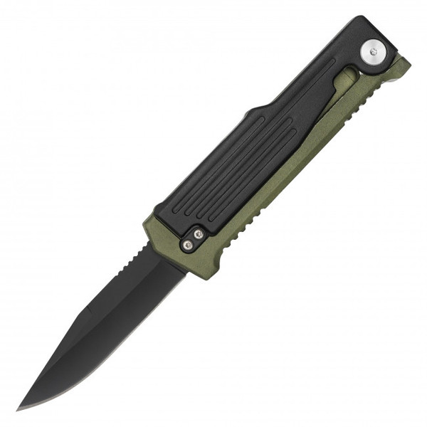 7.5" Black & Green Gravity Knife