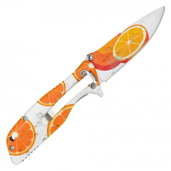 7" Orange Slice Pocket Knife