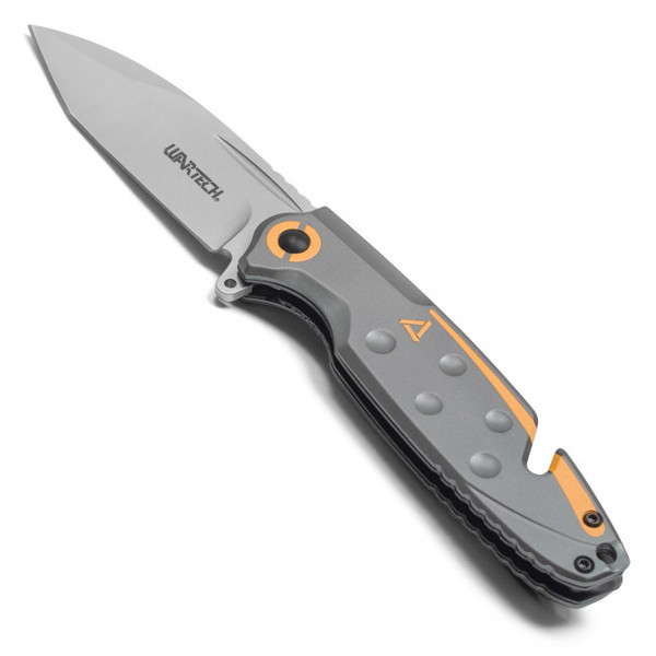 8" Gray & Orange Pocket Knife