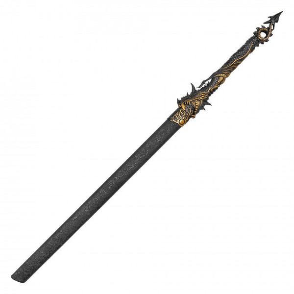 45.5" Black Dragon Steel Katana