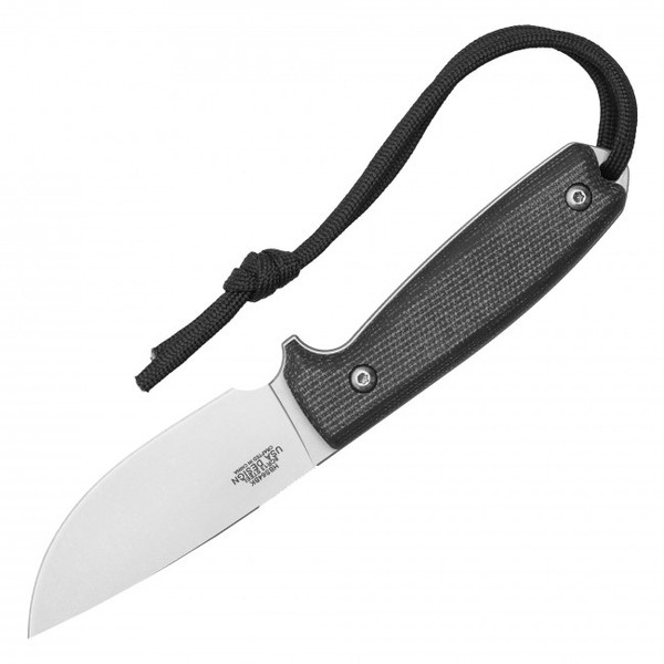 7.25" Black Compact Hunting Knife