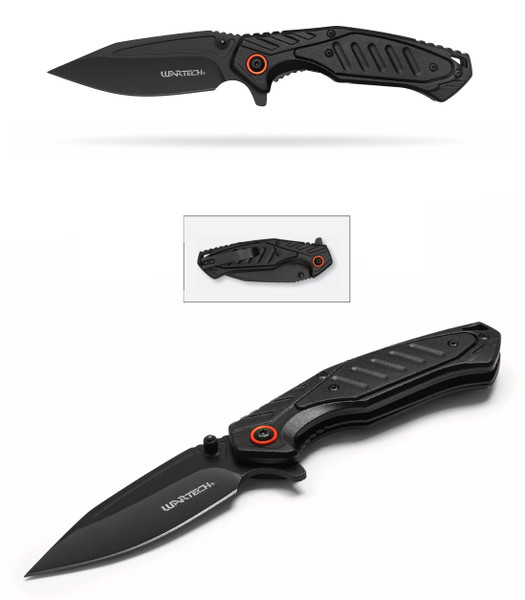 7.75" Tactical Black Pocket Knife