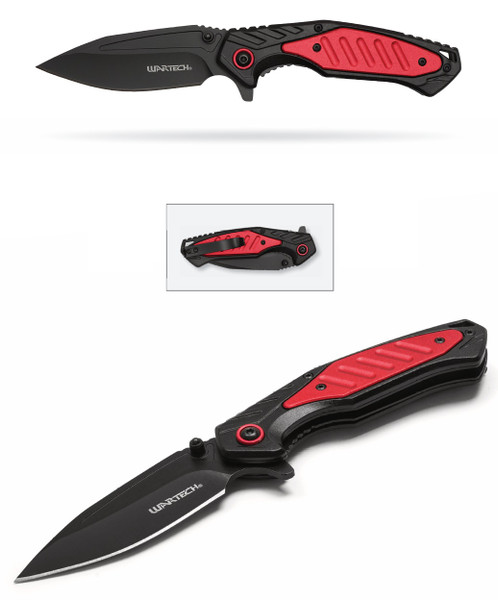 7.75" Tactical Black Pocket Knife