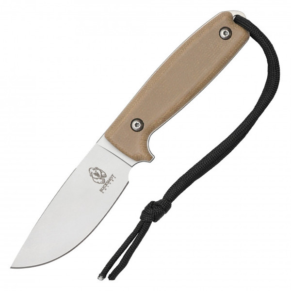 BUCKSHOT - 7.25" Fixed Blade Tactical D2 Steel Knife w/ Kydex Sheath