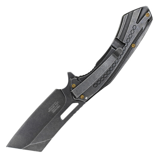 7.5” Buckshot Black Pocket Knife