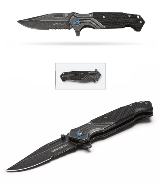 7.75" Tactical Black Pocket Knife