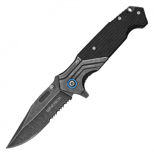 7.75" Tactical Black Pocket Knife