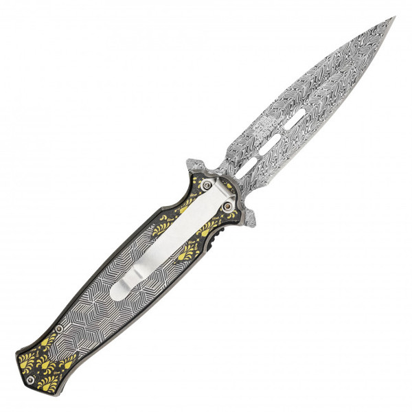 8.25" Geometric Filigree Pocket Knife