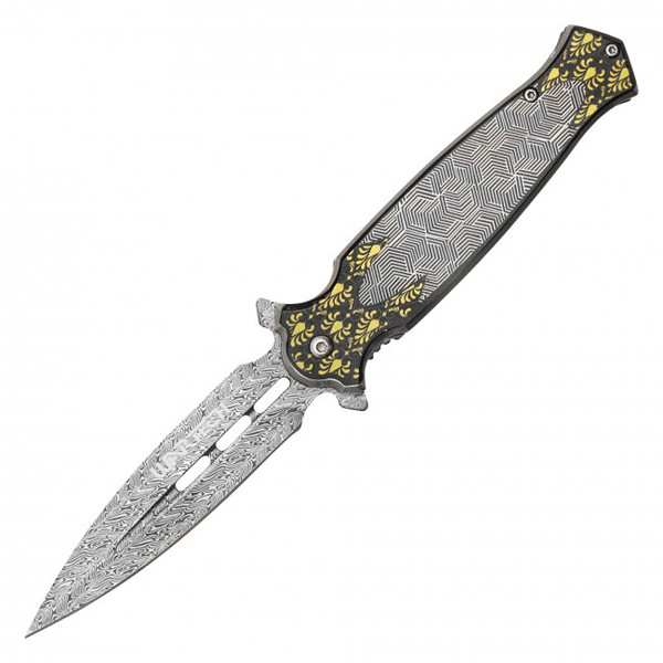 8.25" Geometric Filigree Pocket Knife