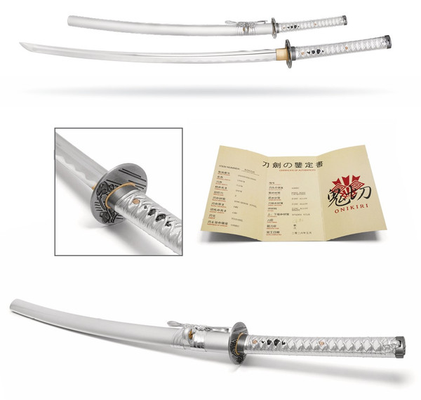 40.5" Silver Carbon Steel Katana