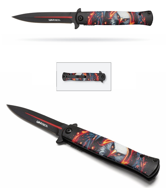 8.25" Blazing Eagle Pocket Knife