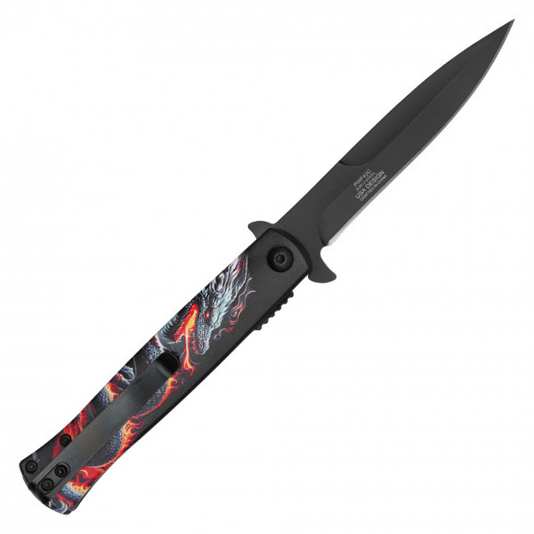 8.25" Inferno Dragon Pocket Knife