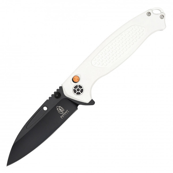 8.25" D2 White Textured Pocket Knife
