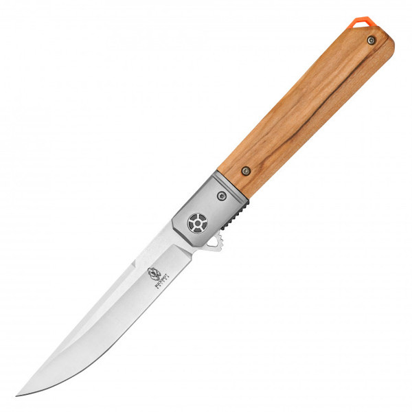 8.5" D2 Natural Wood Pocket Knife