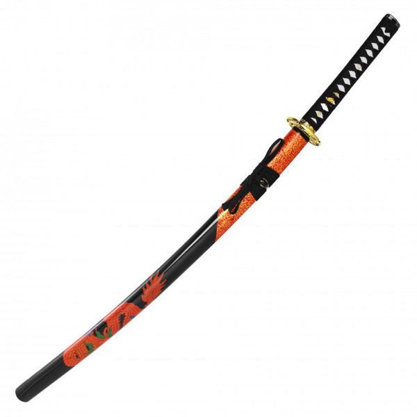 42" Carbon Steel Handmade Red Dragon Katana
