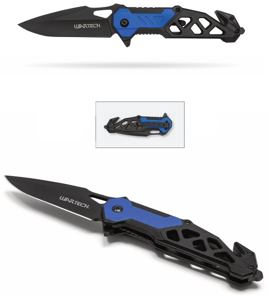 8.5" Black Rescue Pocket Knife