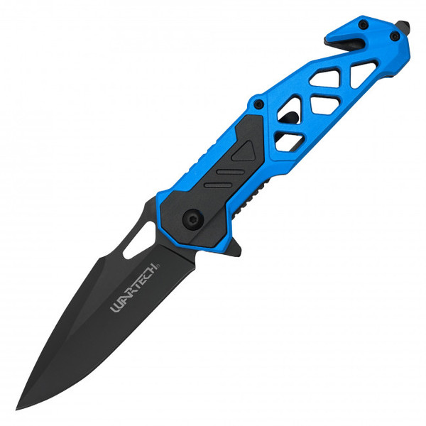 8.5" Blue Rescue Pocket Knife