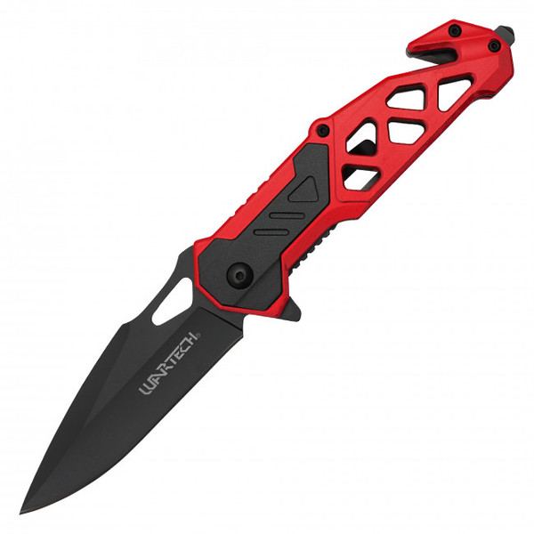 8.5" Red Rescue Pocket Knife