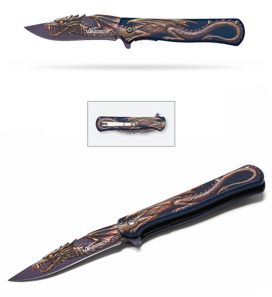 8" Midnight Dragon Pocket Knife
