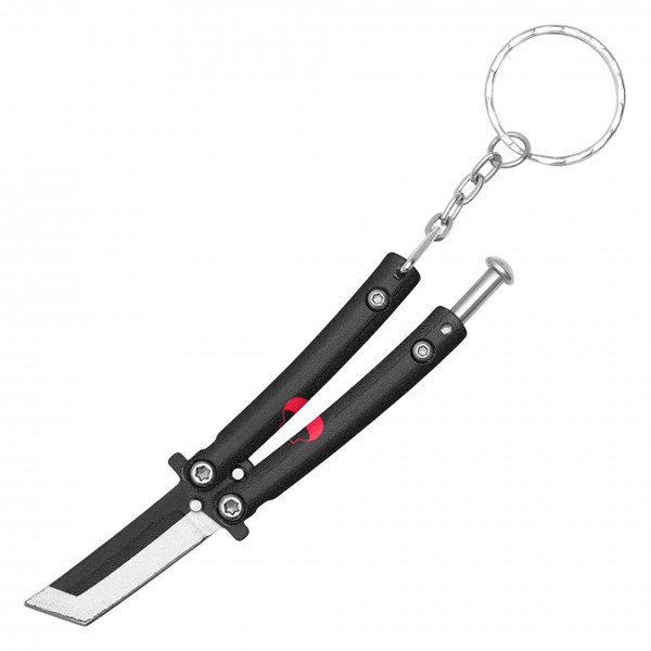 3.5" Black Sasuke Naruto Micro Anime Knife Keychain