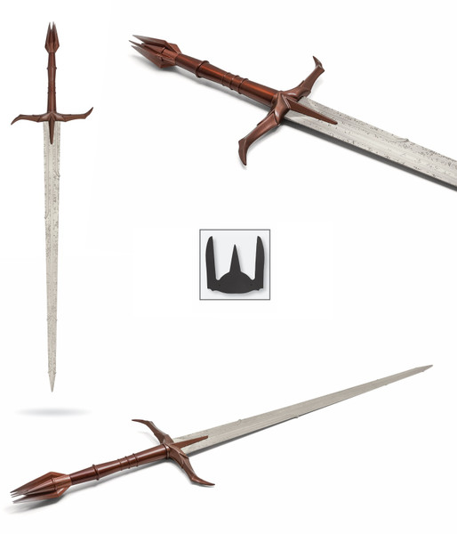 49" Medieval Spiked Sword