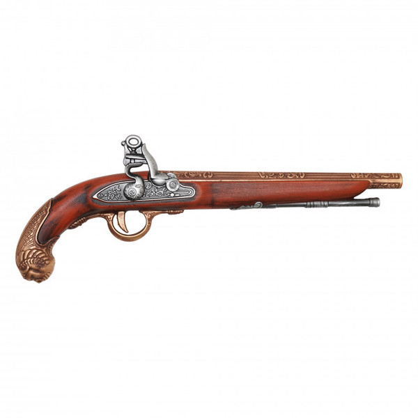 15.25" X 6" Plummed Flintlock Pistol