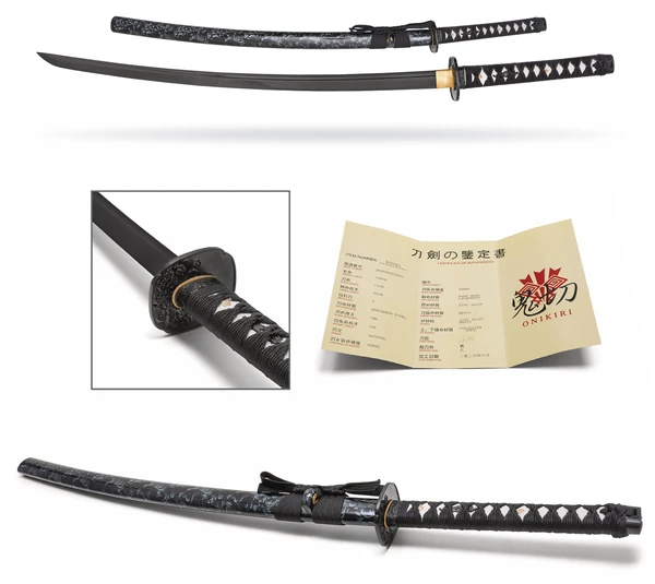 40.25" Floral Carbon Steel Katana
