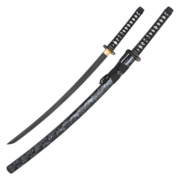 40.25" Floral Carbon Steel Katana