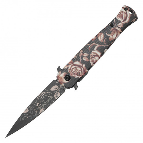 8.25" Golden Rose Pocket Knife