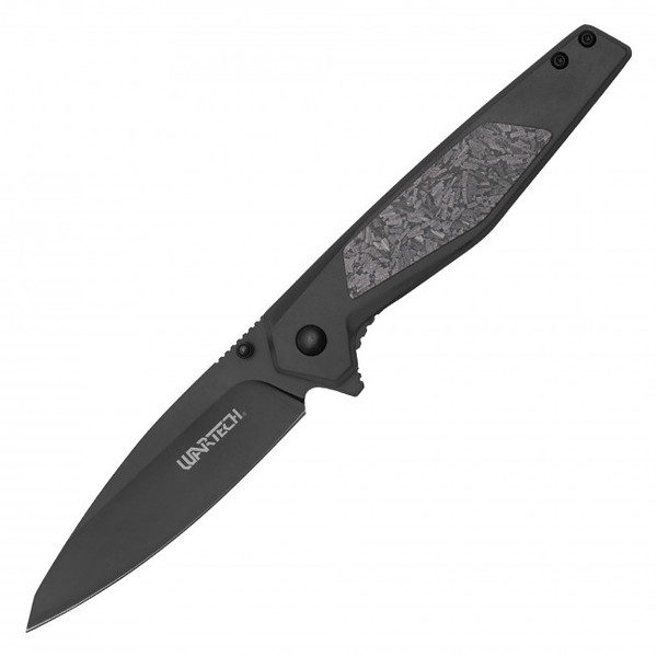 8" Black Camo Pocket Knife