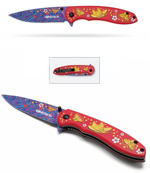 7.75" Cosmic Flutter Pocket Knife