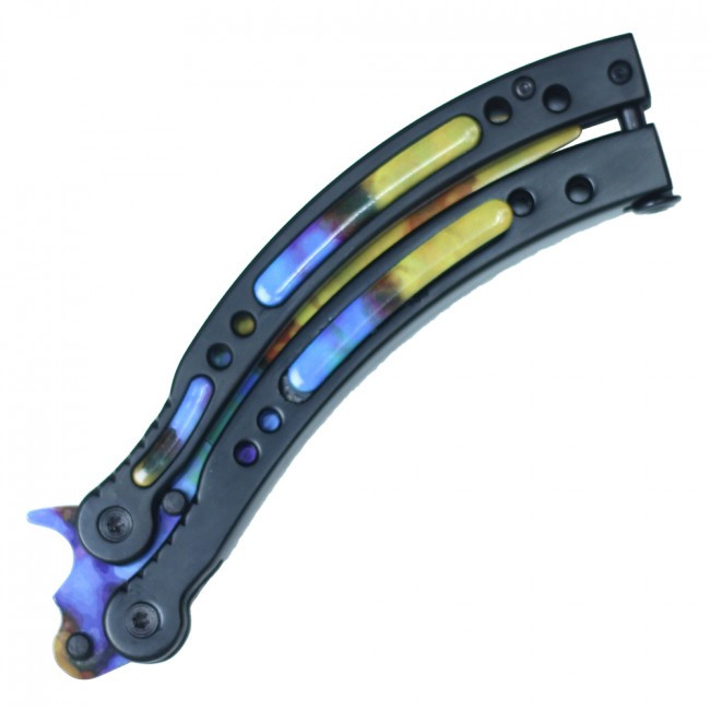 9 1 2 Butterfly Balisong Training Knife Galaxy Looking for a butterfly knife online? 9 1 2 butterfly balisong training knife galaxy